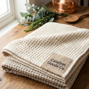 Cotton Waffle Bath Towel Set