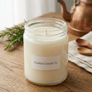 Soy Candle Vanilla Oak Medium