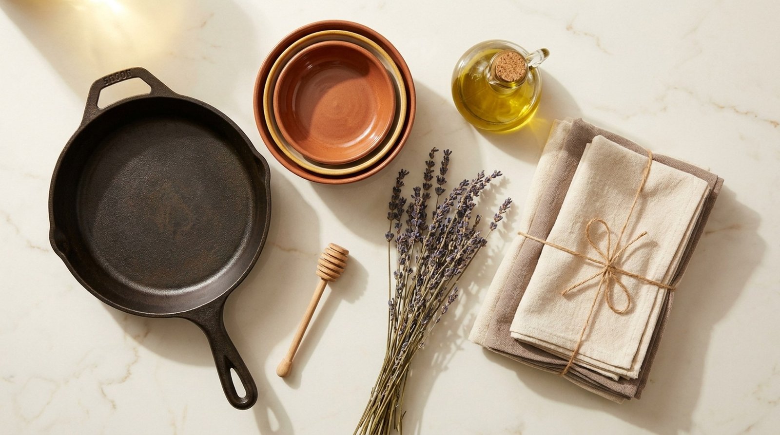 Kitchen flat lay